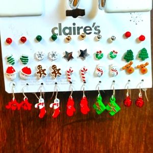 Claire's Christmas Earrings
